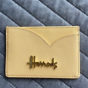Harrods yellow card case